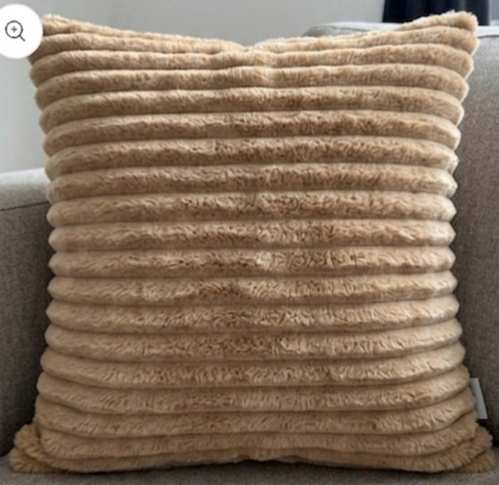 Pack of 2 pack lining frill decorative cushion ( L 🤎 brown)