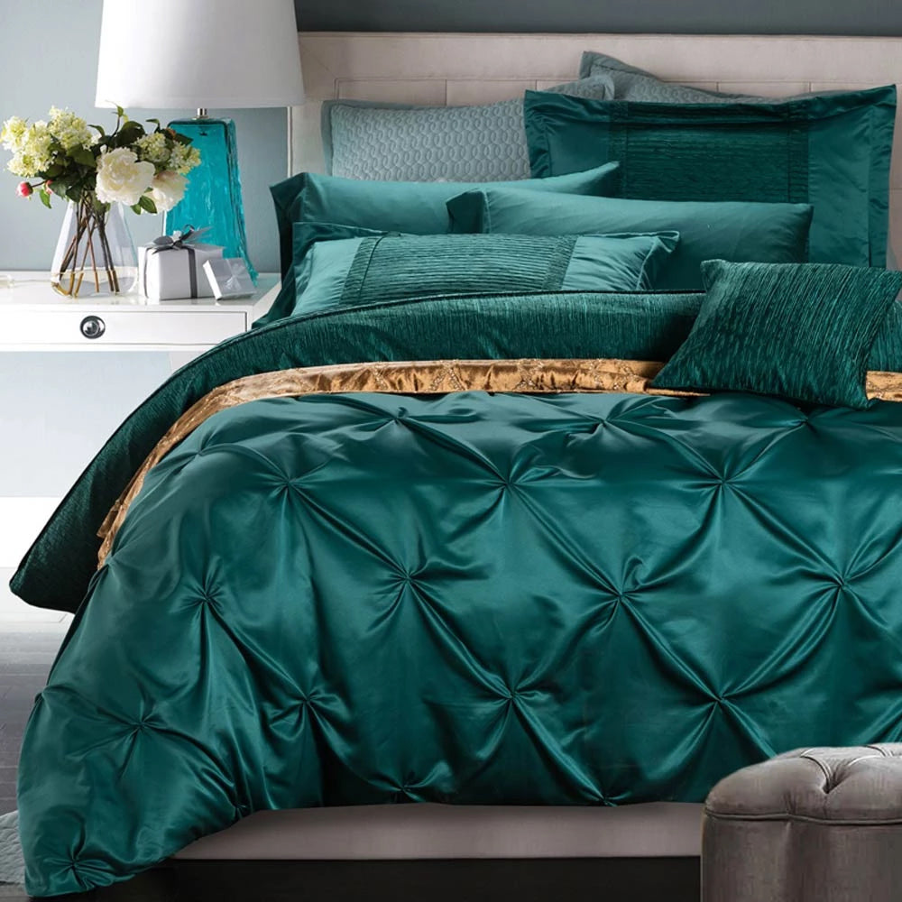 Luxury Bridal Duvet set (GREEN)