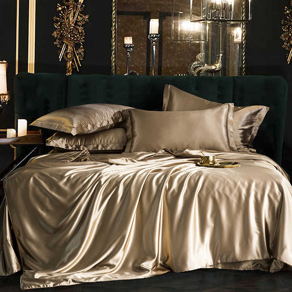Pure Silk Duvet Set - BEIGE