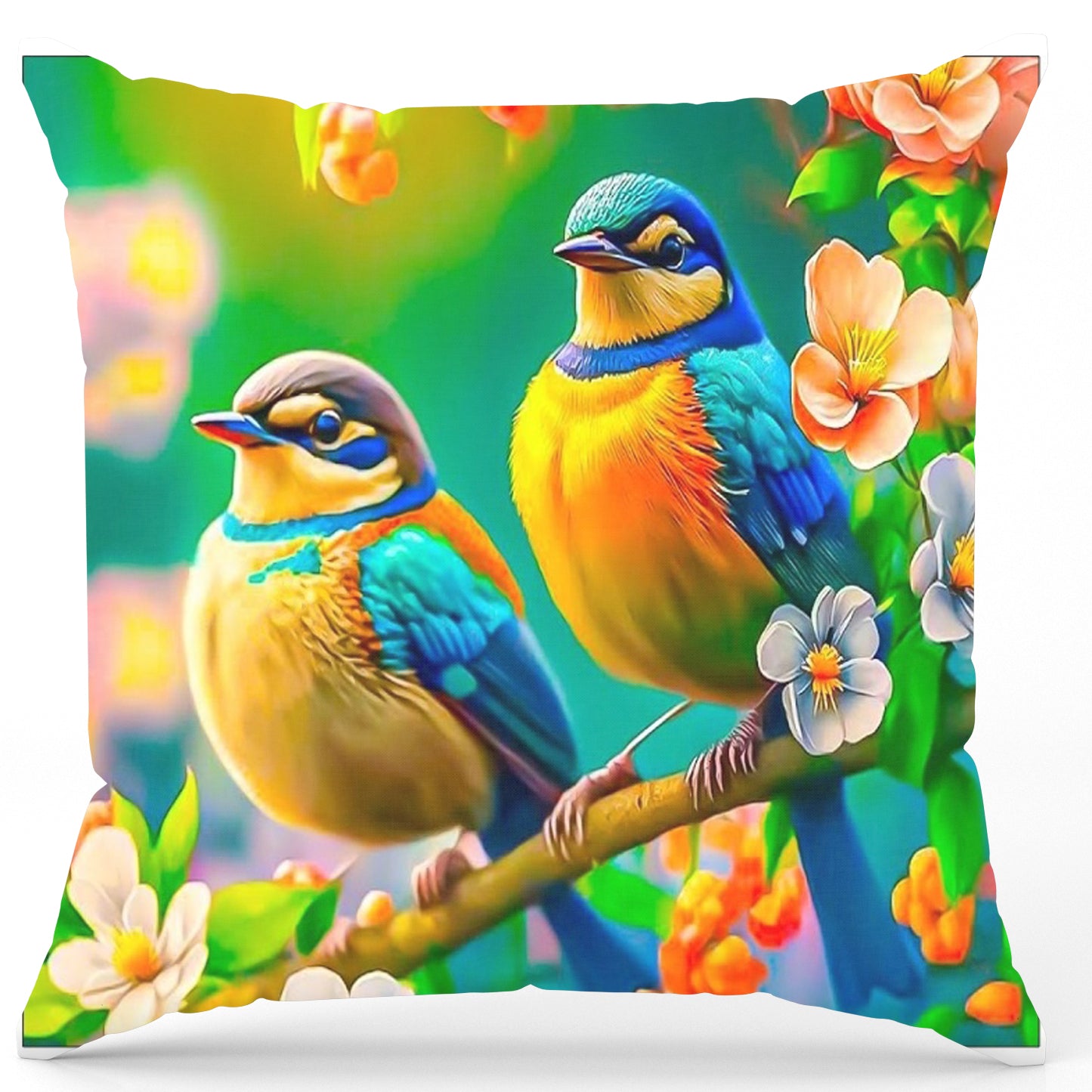Pack of 2 pack velvet decorative print cushion  ( multi )