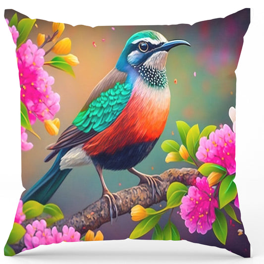 Pack of 2 pack velvet decorative print cushion  ( multi )