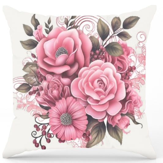 Pack of 2 pack velvet decorative print cushion  ( multi )