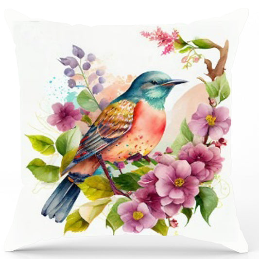 Pack of 2 pack velvet decorative print cushion  ( multi )