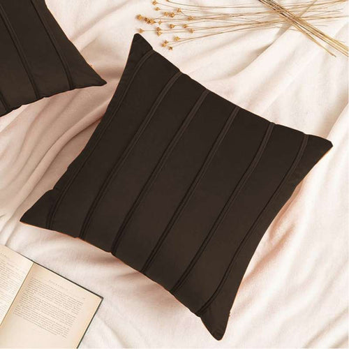 Pack of 2pack velvet decorative cushion  ( Black )