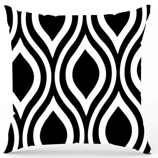 Pack of 2 pack velvet decorative print cushion  ( multi )