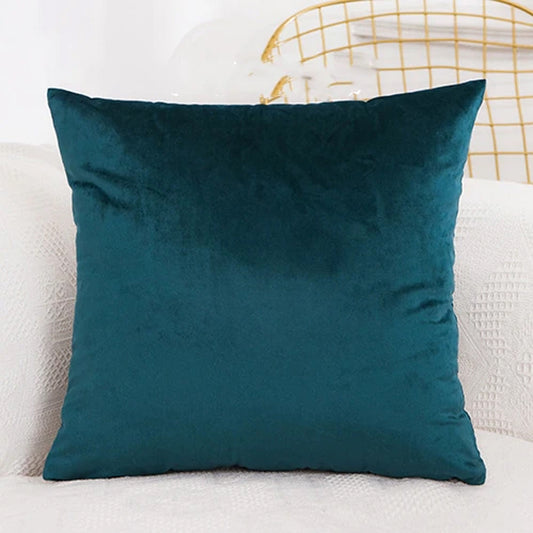 Pack of 2  velvet decorative plain cushion ( Tail )