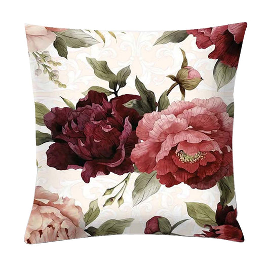 Pack of 2 pack velvet decorative print cushion  ( multi )