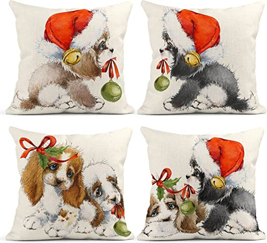 Pack of 4 pack velvet decorative print cushion  ( multi )