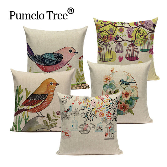 Pack of 5 pack velvet  print cushion  ( multi )