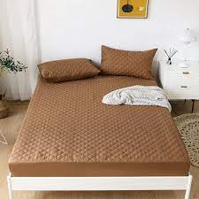 QUELITED MATRESS WATER PROOF ( Brown )