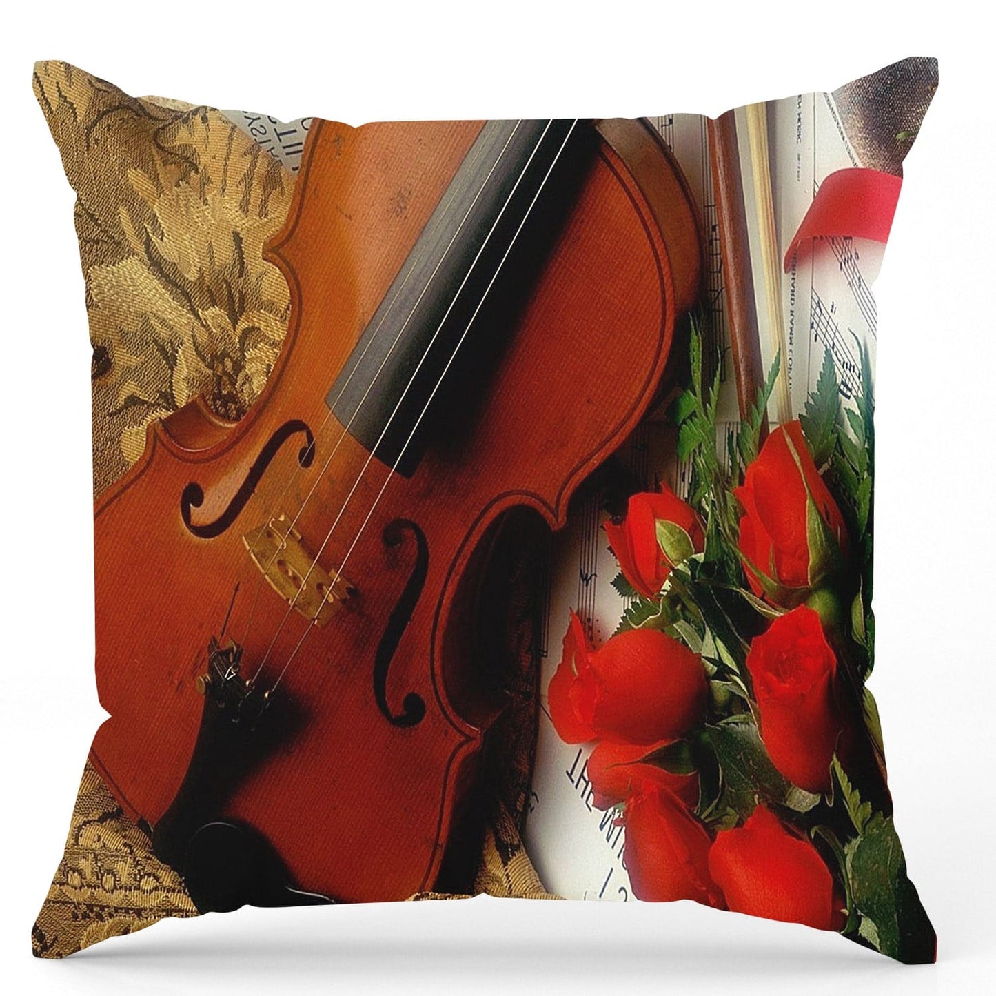 Pack of 2 pack velvet decorative print cushion  ( multi )