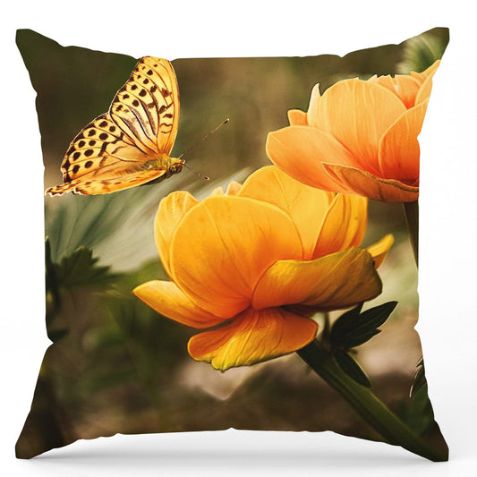 Pack of 2 pack velvet decorative print cushion  ( multi )