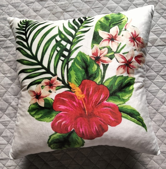 Pack of 2 pack velvet decorative print cushion  ( multi )