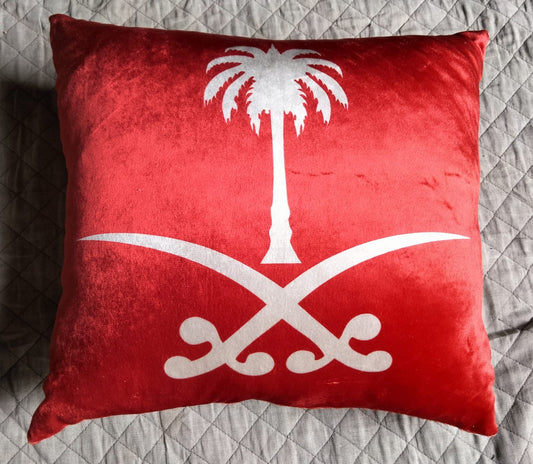 Pack of 2 pack velvet decorative print cushion  ( multi )