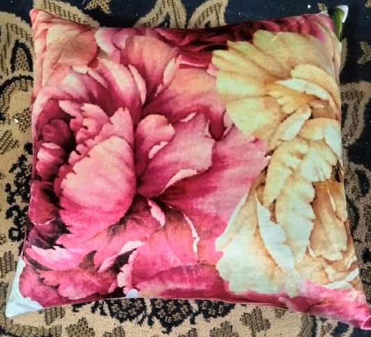 Pack of 2 pack velvet decorative print cushion  ( multi )