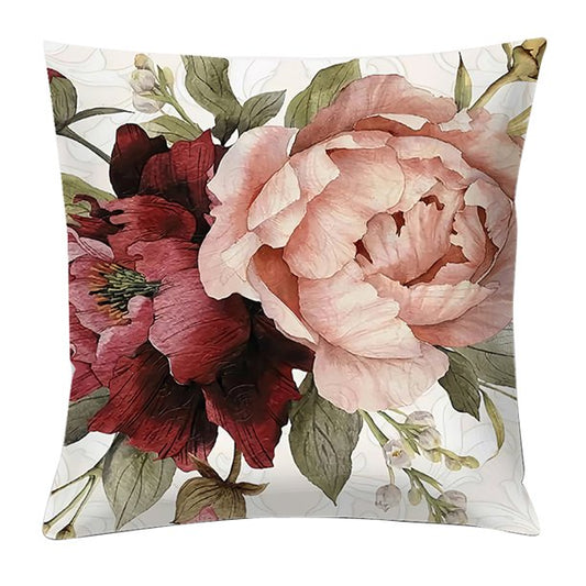 Pack of 2 pack velvet decorative print cushion  ( multi )