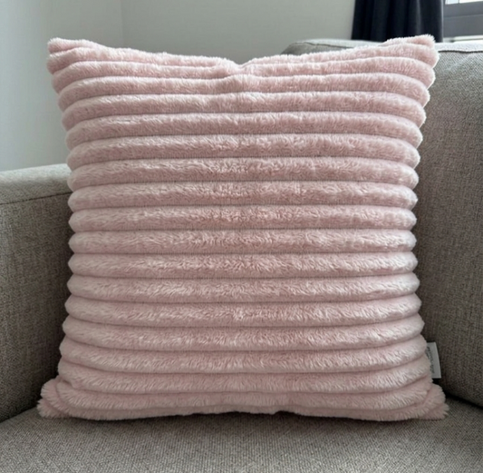 Pack of 2 pack lining frill decorative cushion  (  pink )