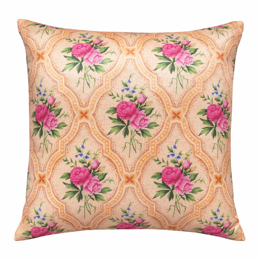 Pack of 2 pack velvet decorative print cushion  ( multi )