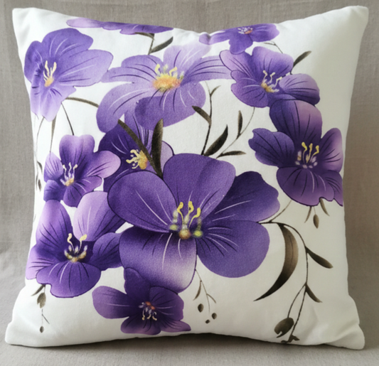 Pack of 2 pack velvet decorative print cushion  ( multi )