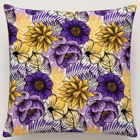 Pack of 2 pack velvet decorative print cushion  ( multi )