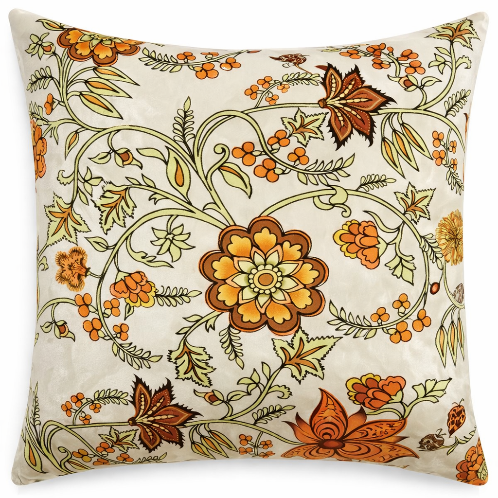 Pack of 2 pack velvet decorative print cushion  ( multi )