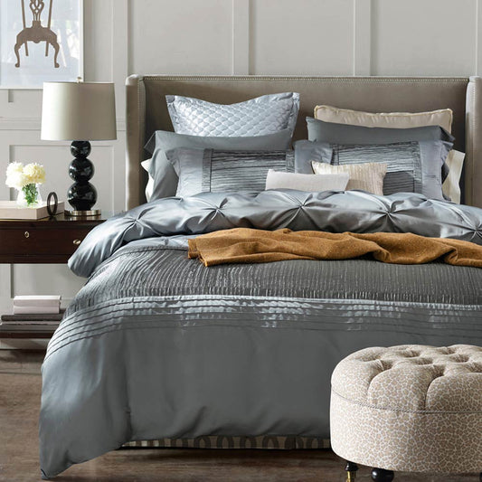 Luxury Bridal Duvet set (L- GREY)