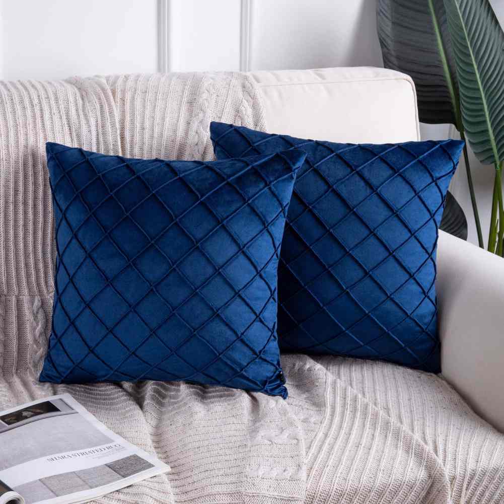 Pack of 2pack velvet decorative cushion (ROYAL BLUE)