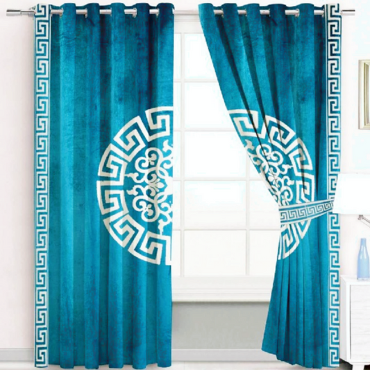 Luxury velvet curtain splendid design( Tell &White )