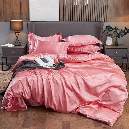 Pure Silk Duvet Set - PINK