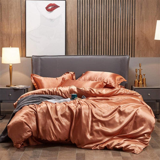 Pure Silk Duvet Set - PEACH