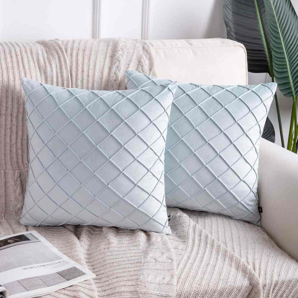 Pack of 2pack velvet decorative cushion ( L- green )