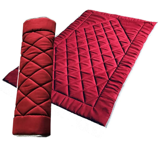 Luxury velvet fabric prayer mat  ( Red )