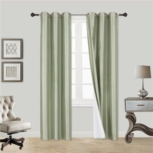 Plain velvet decorative curtain ( c- green )