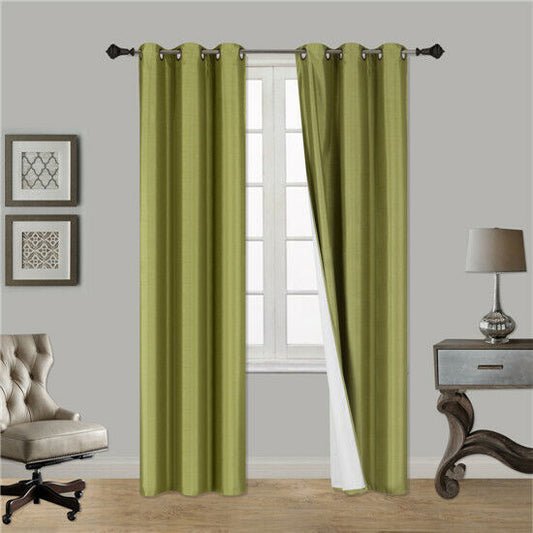 Plain velvet decorative curtain ( mehndi-Green )